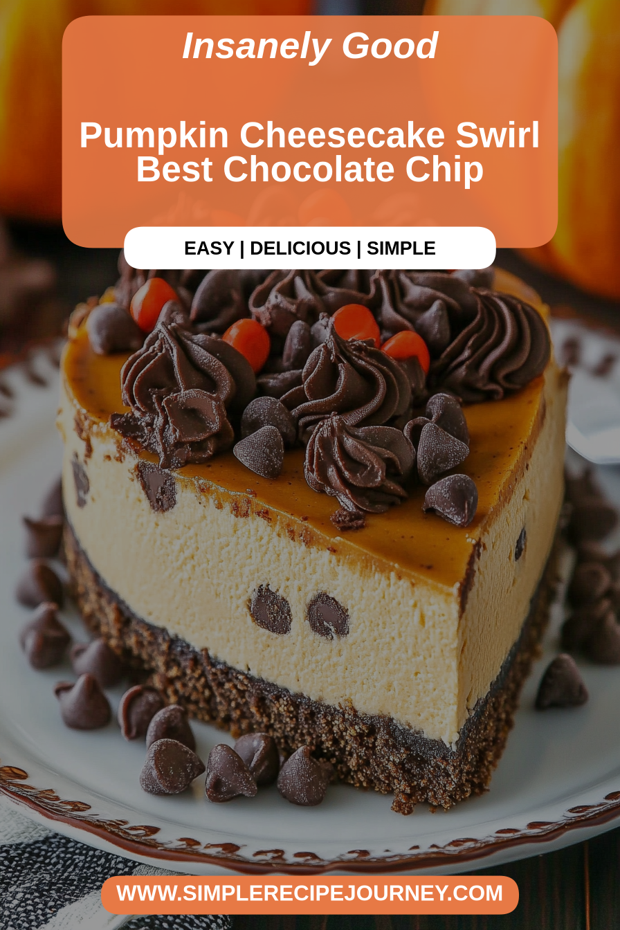 Chocolate Chip Pumpkin Cheesecake