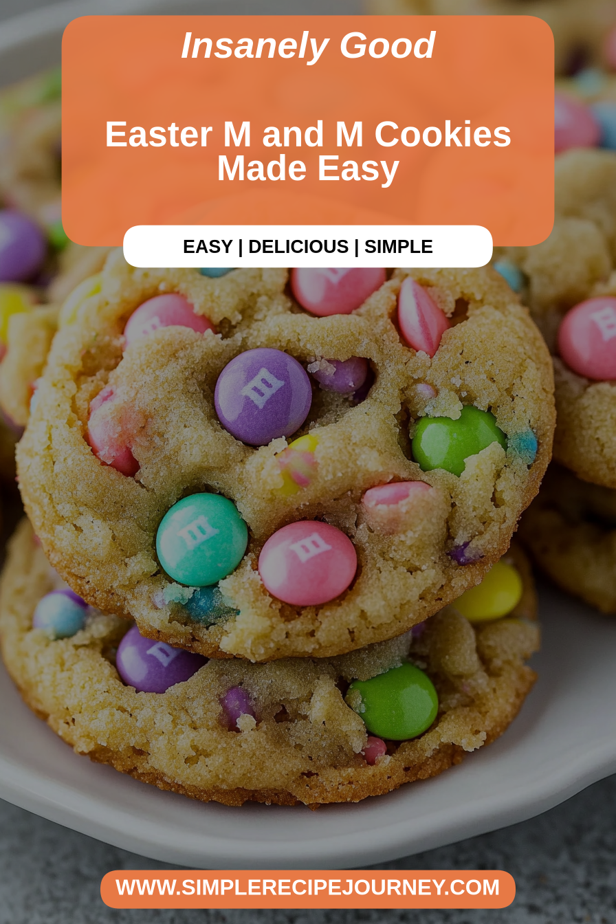 Easter M and M cookies