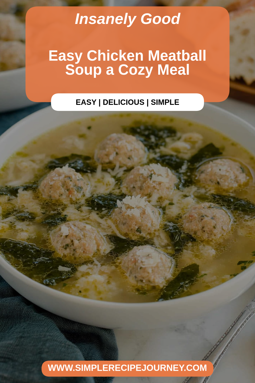 Italian Chicken Meatball Soup