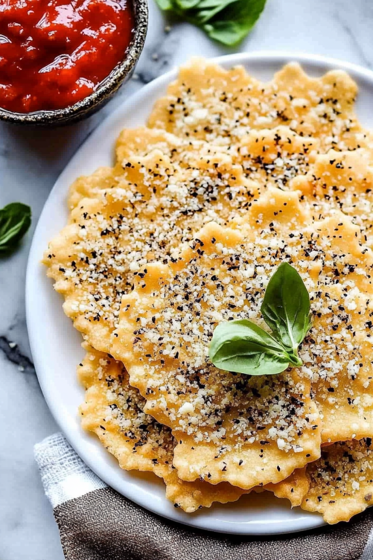 Parmesan cheese crisps