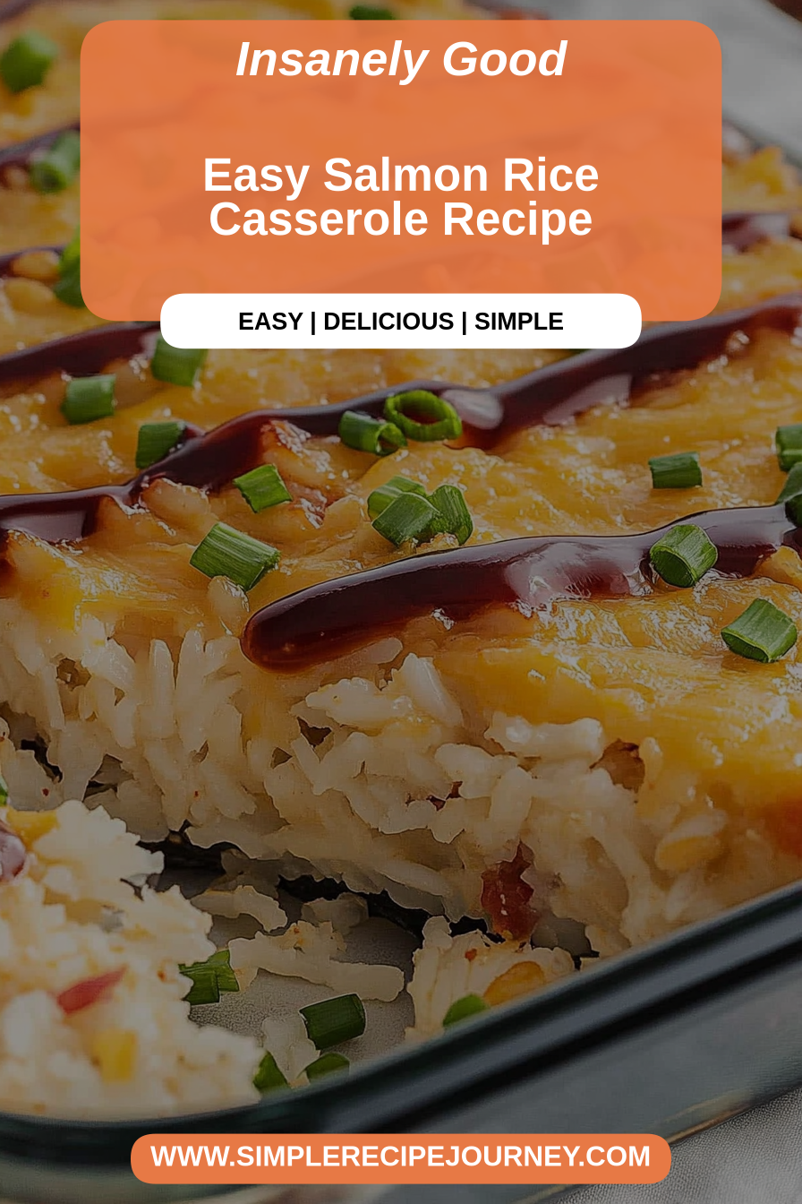 Salmon rice casserole