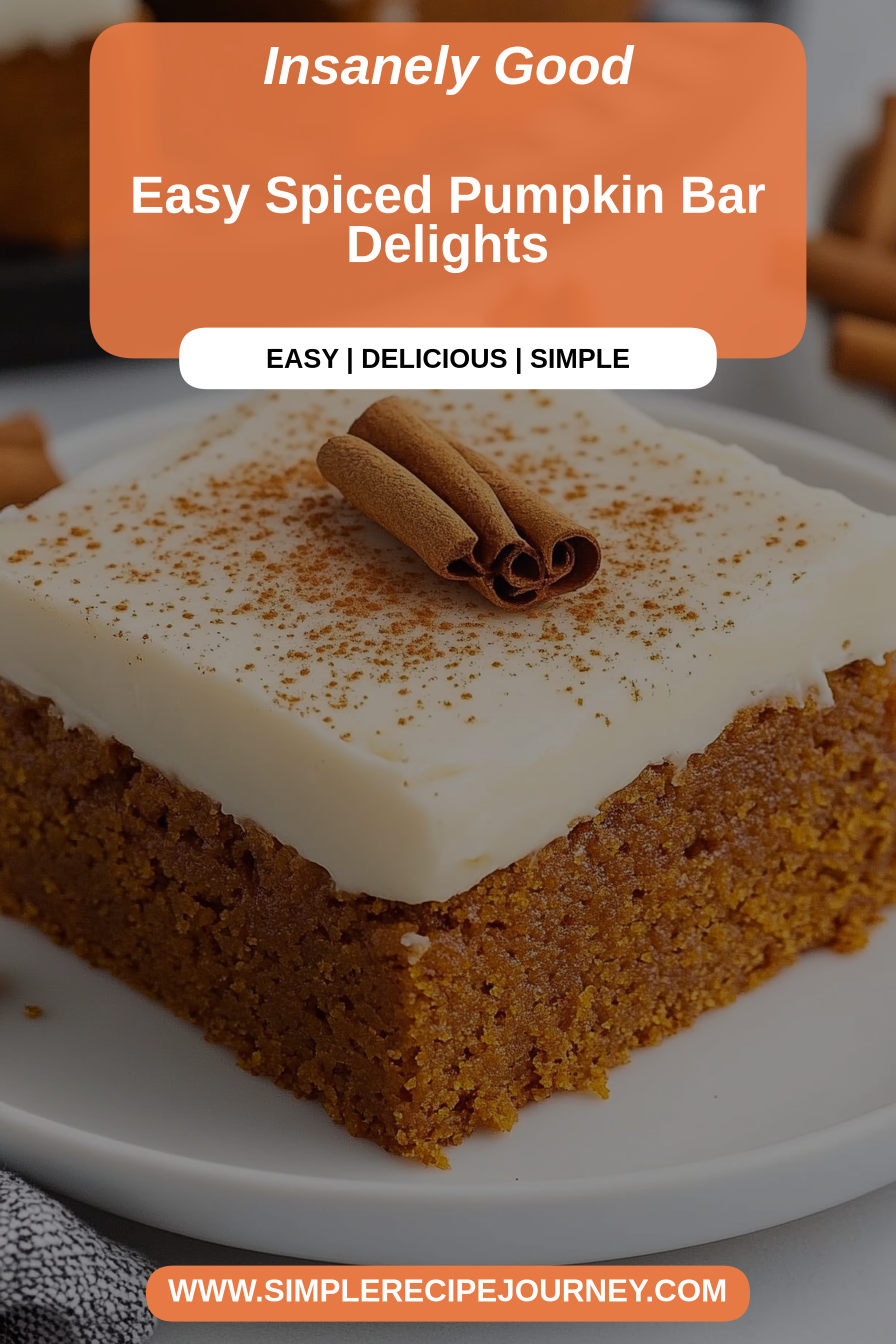 Spiced pumpkin bar