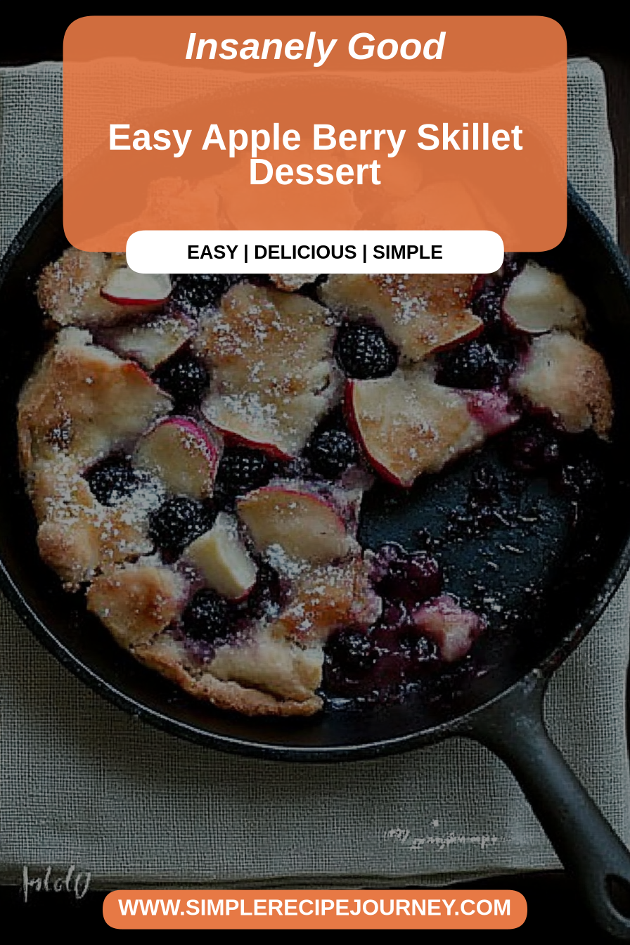 apple berry skillet dessert