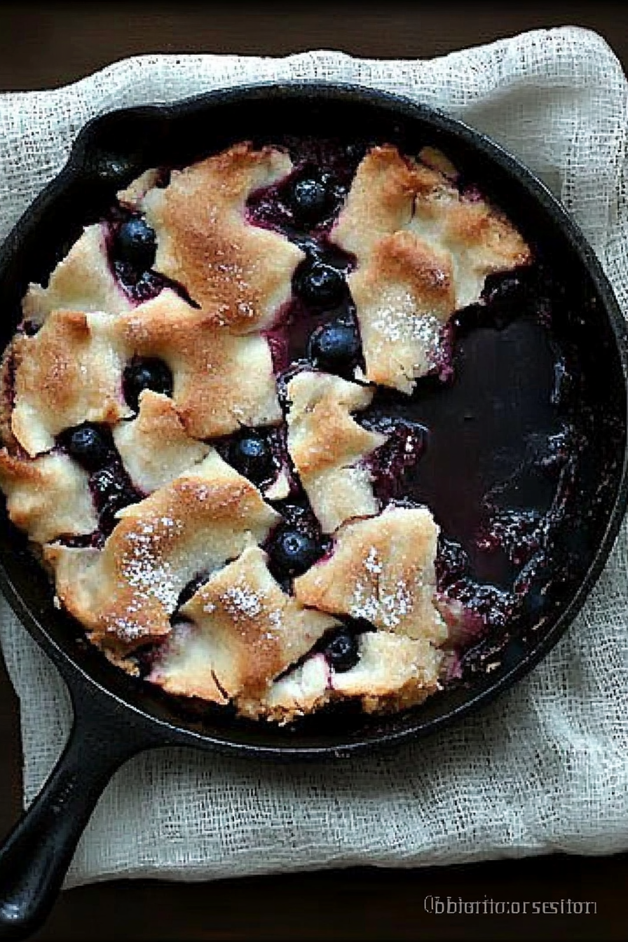 apple berry skillet dessert