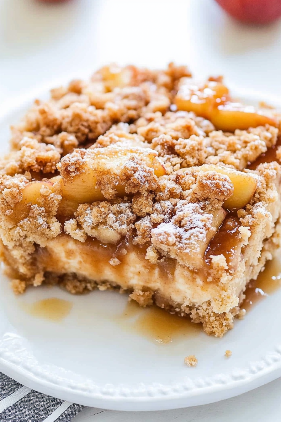apple crumble cheesecake