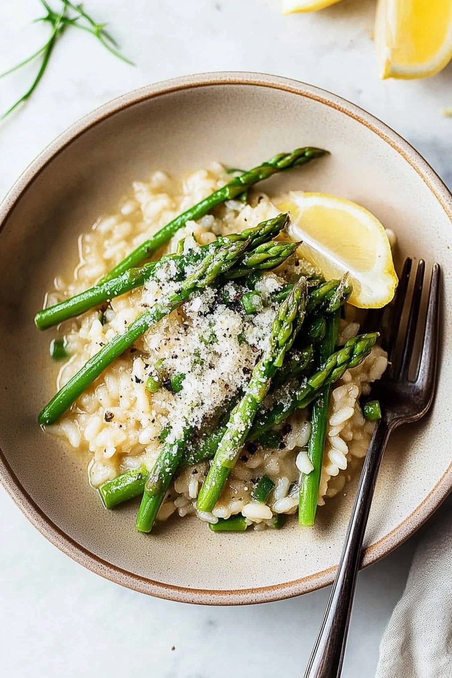 asparagus risotto