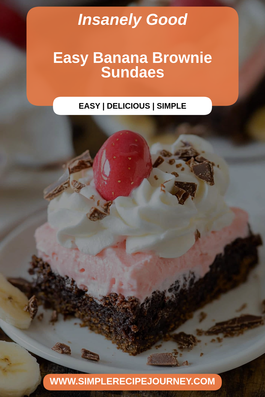 banana brownie sundaes