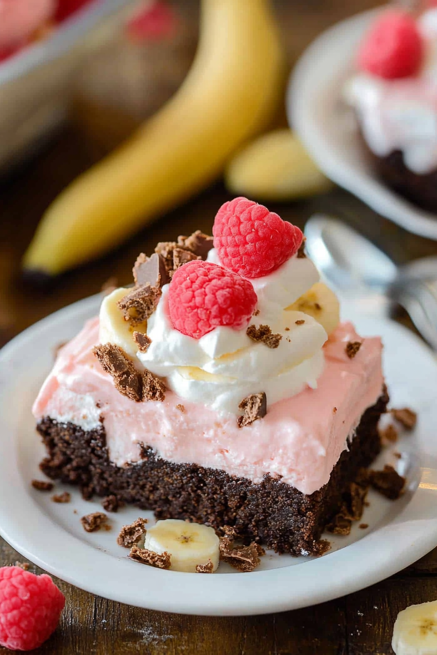 banana brownie sundaes