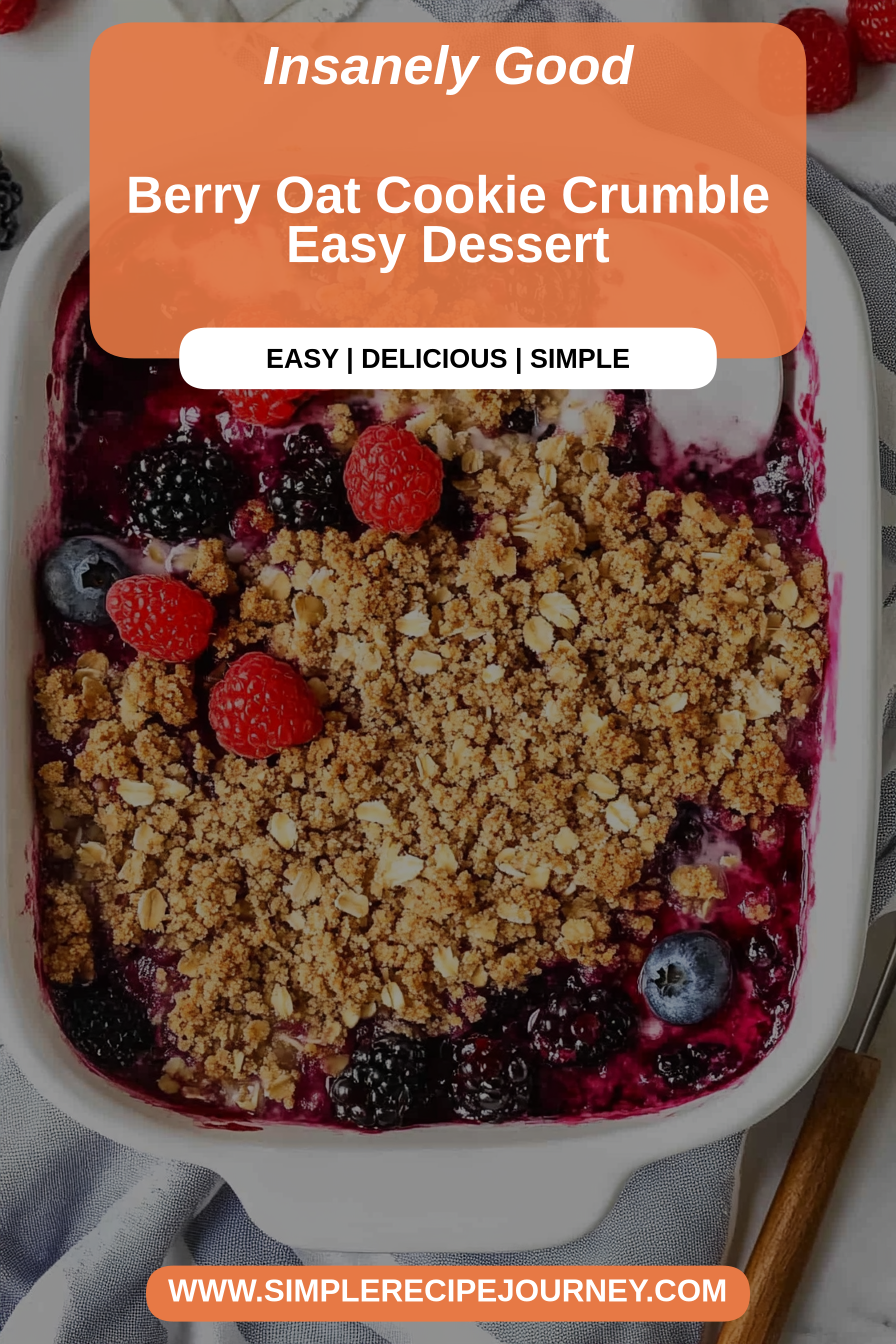 berry oat cookie crumble