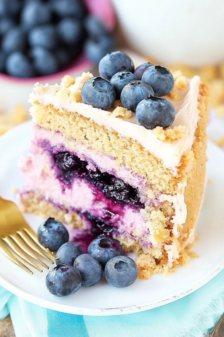 blueberry crumble cake