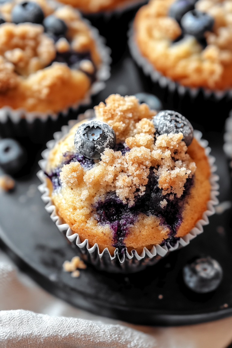 blueberry streusel muffins