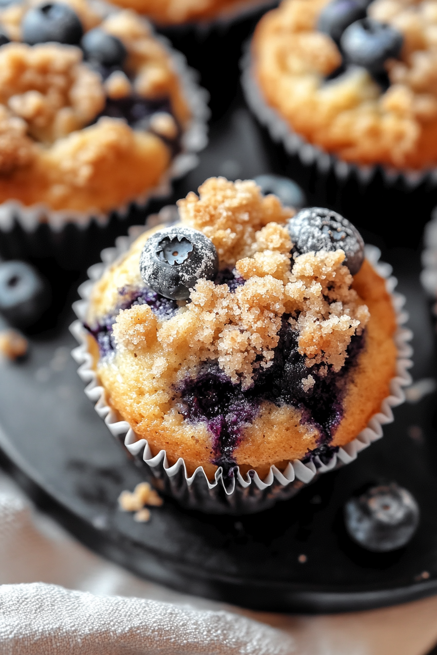 blueberry streusel muffins