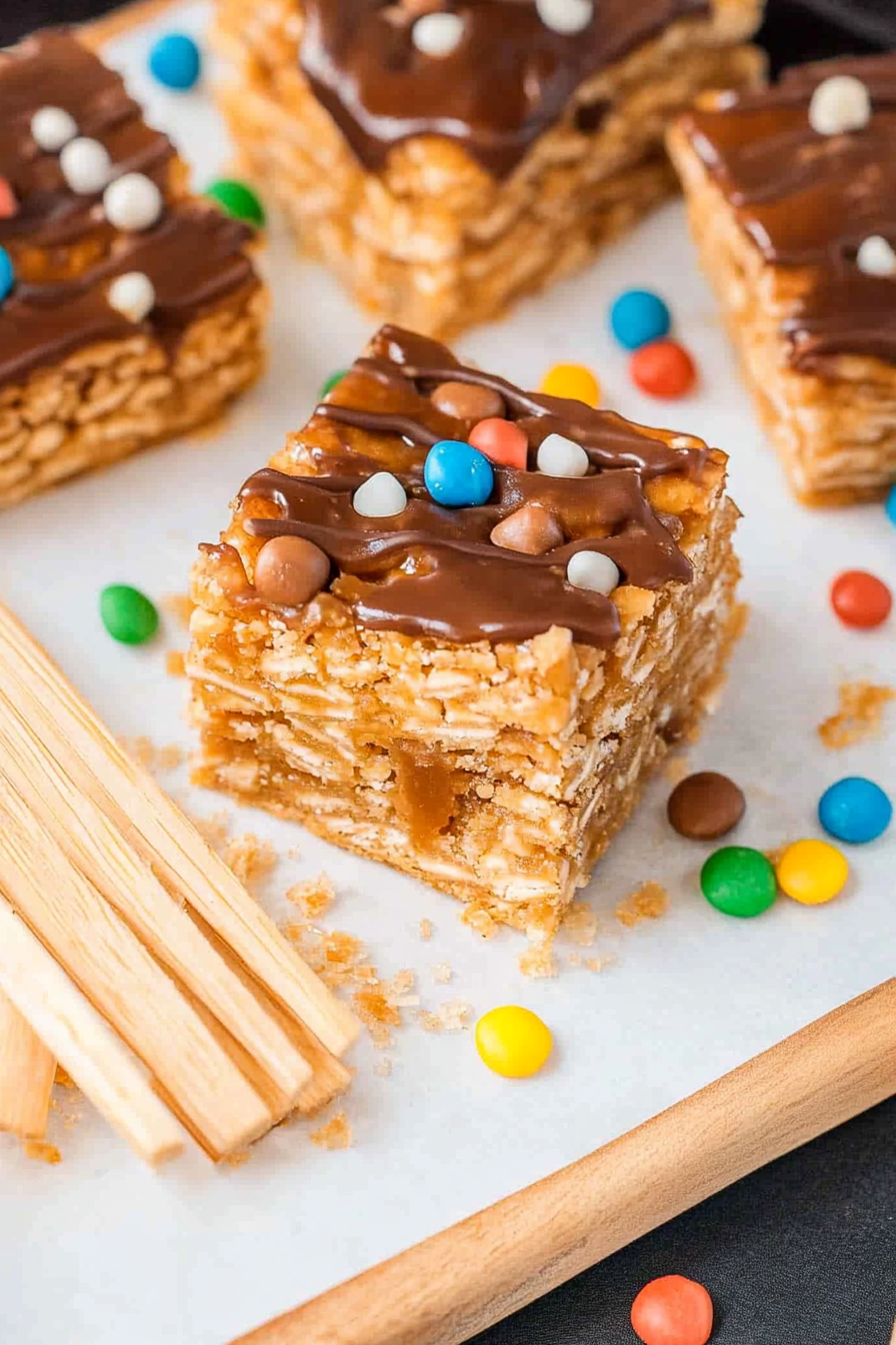 caramel krispie treats