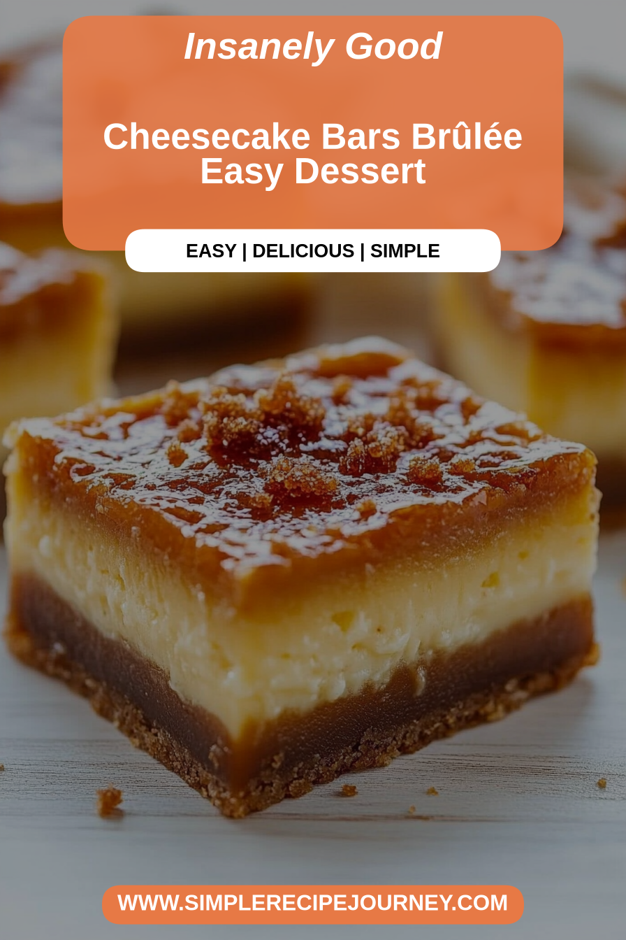 cheesecake bars brulee