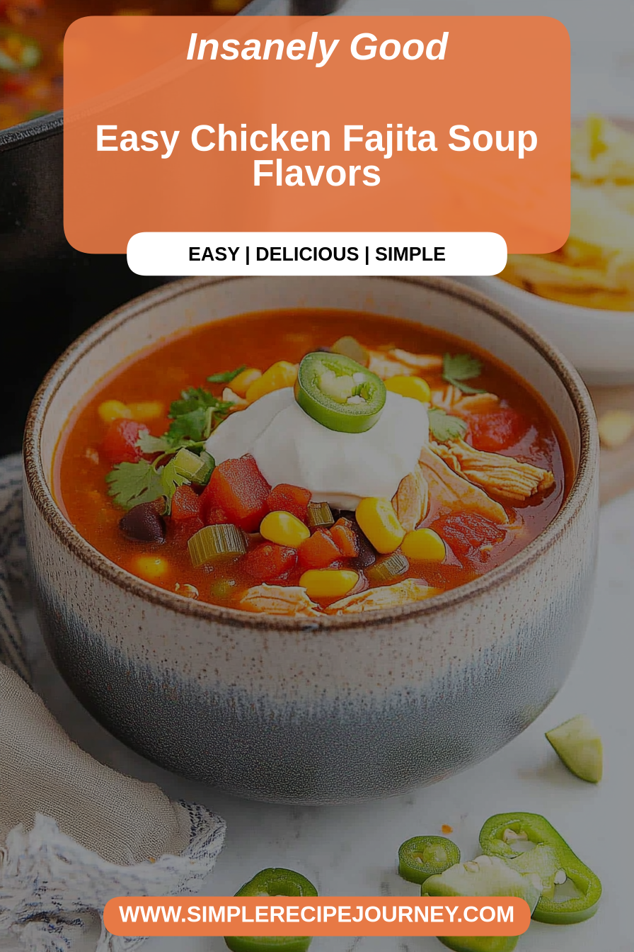 chicken fajita soup