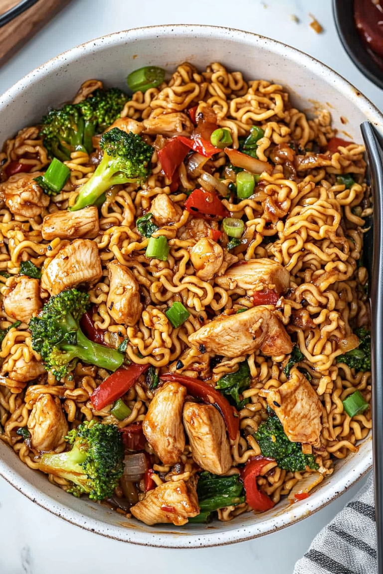 chicken ramen stir-fry