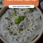 creamy yogurt dip