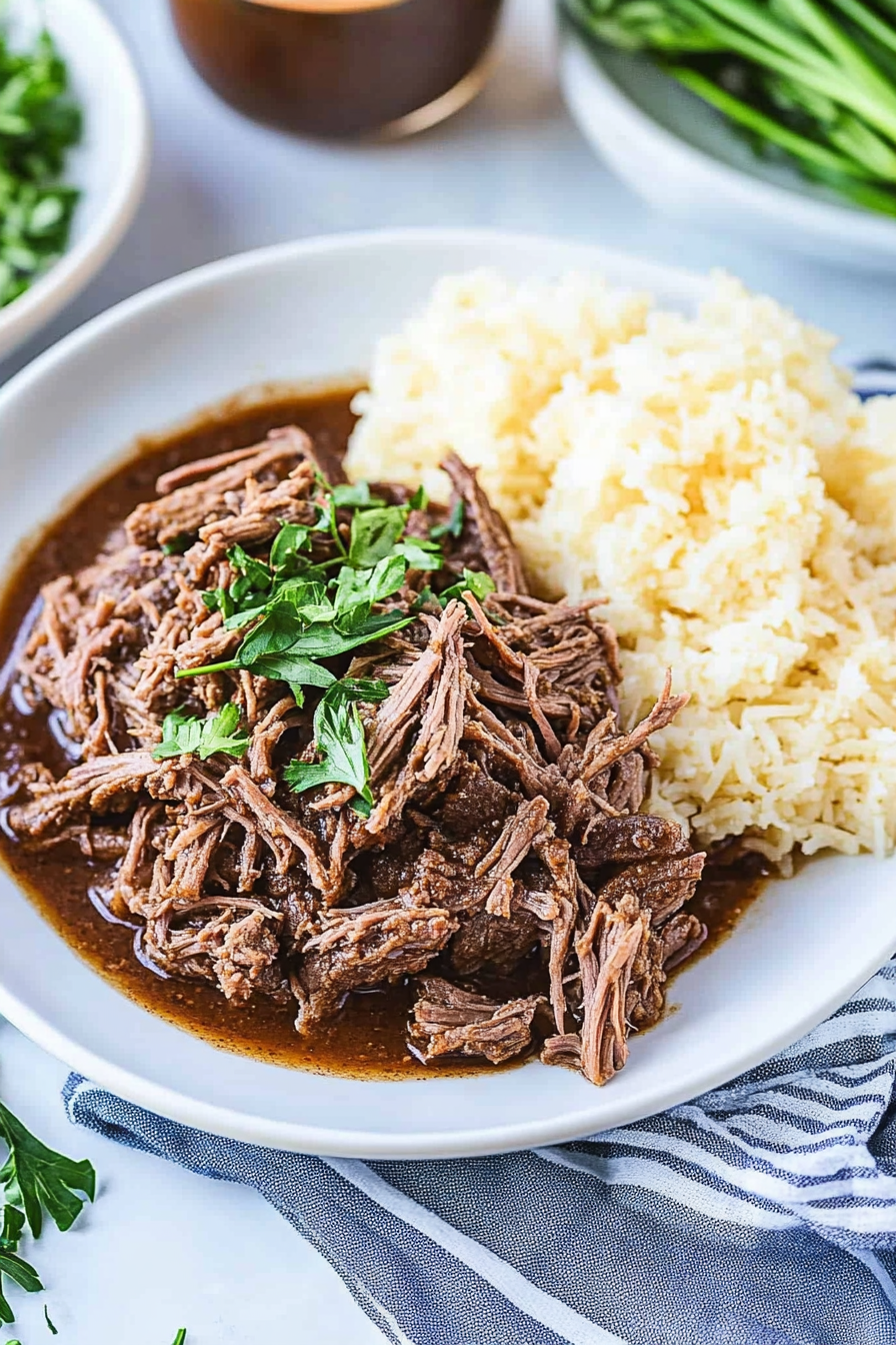 crock pot shredded beef