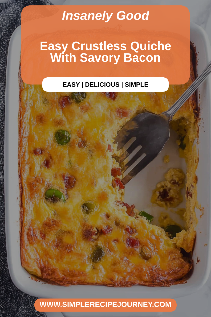 crustless bacon cheese quiche