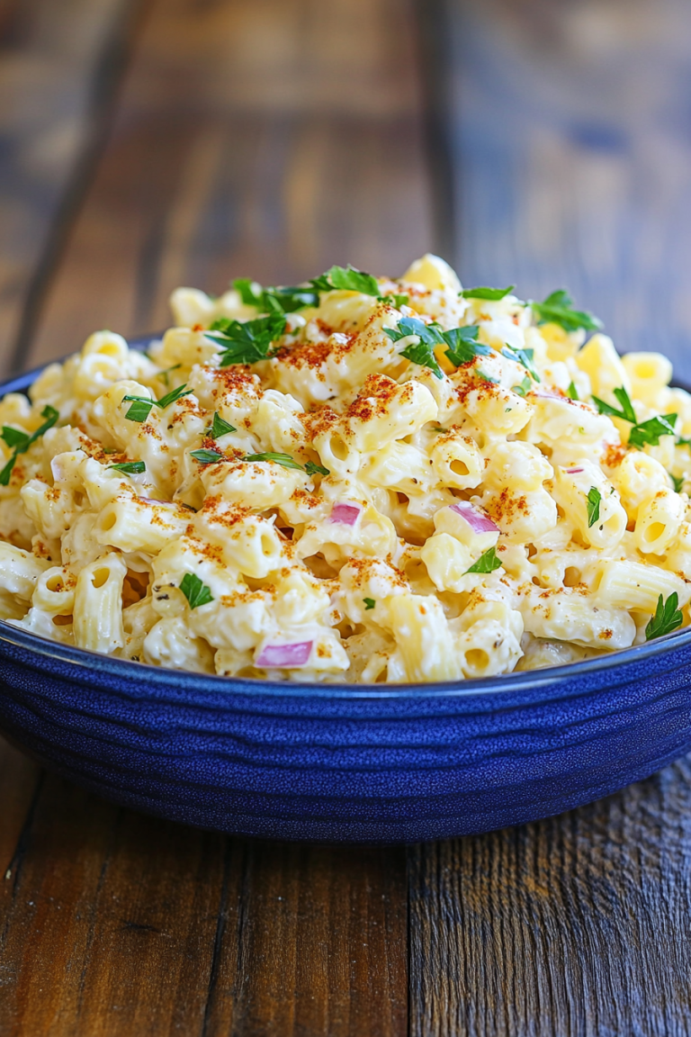 deviled egg pasta salad