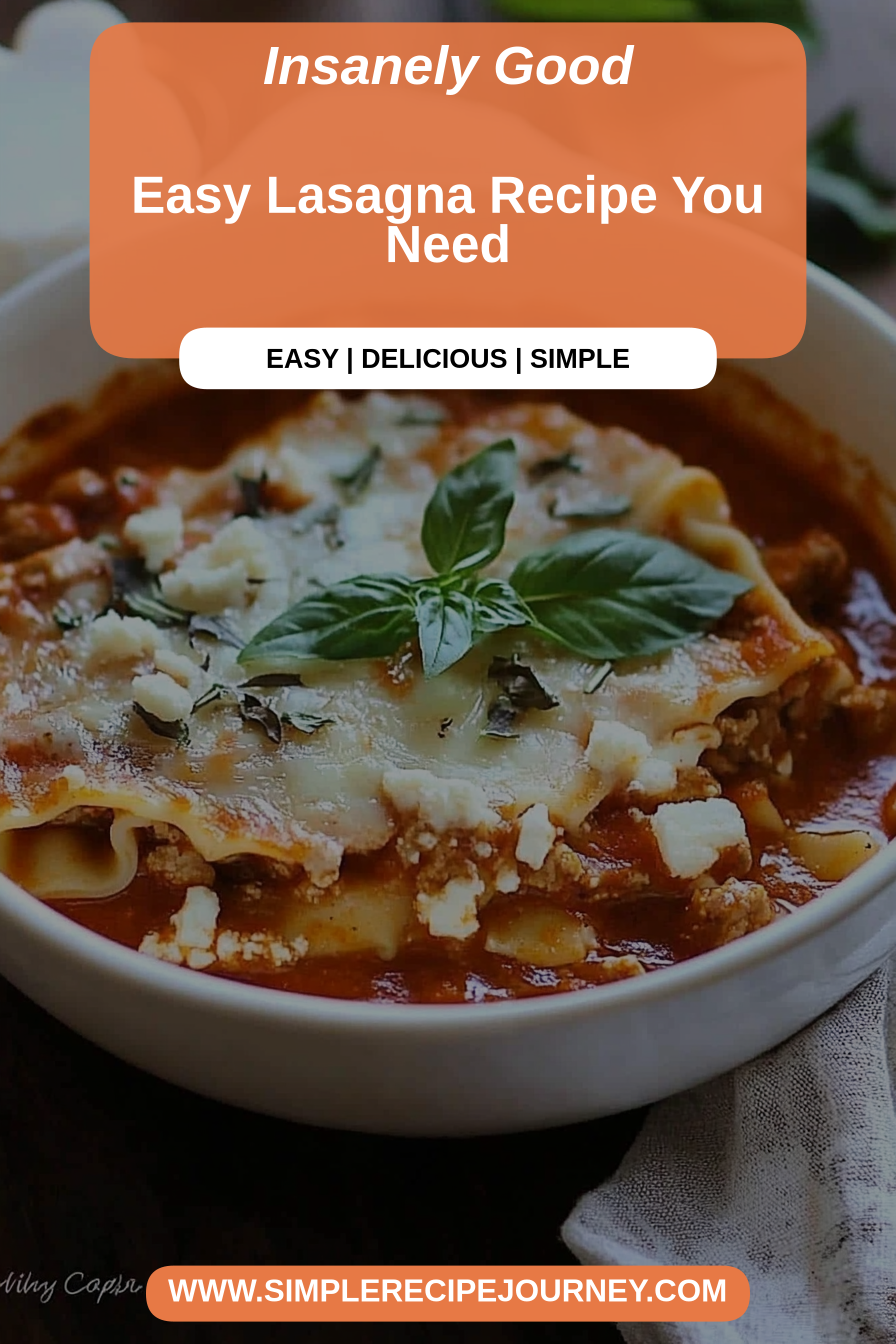 easy lasagna recipe