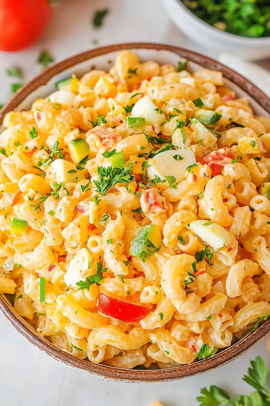 egg salad pasta