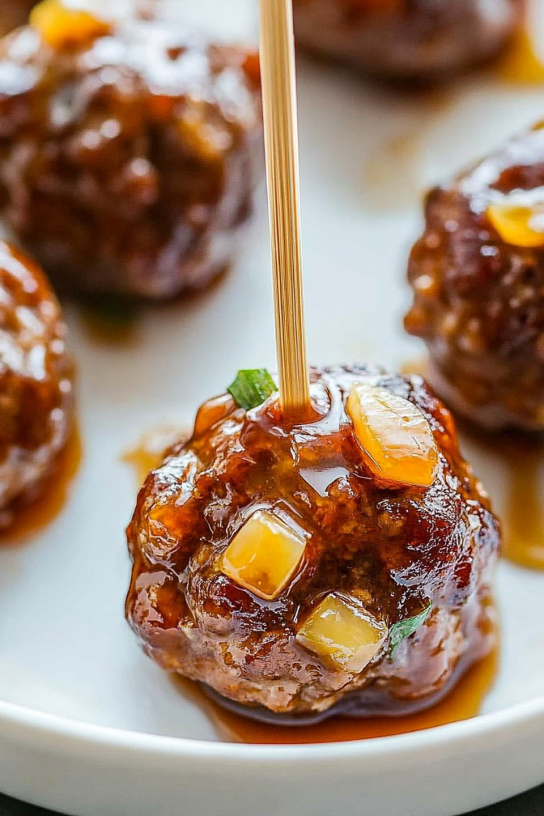 honey garlic meatballs