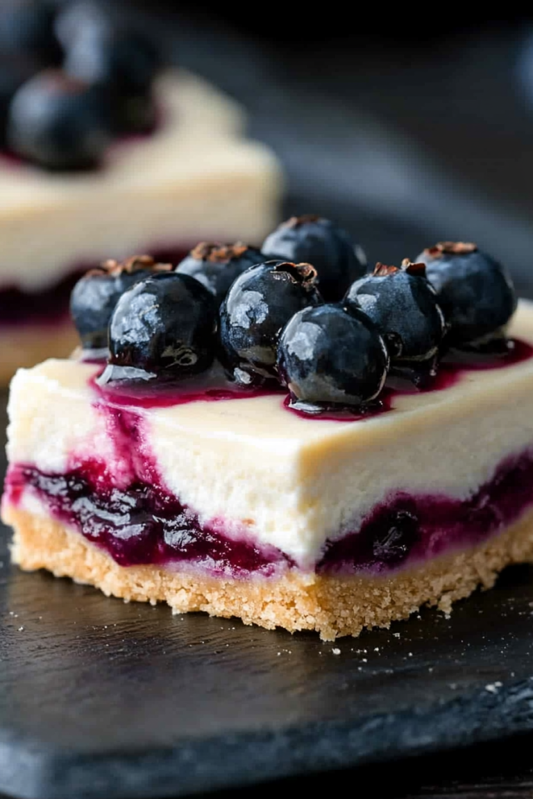 lemon blueberry cheesecake bars