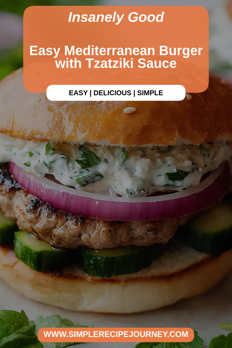 mediterranean burger tzatziki