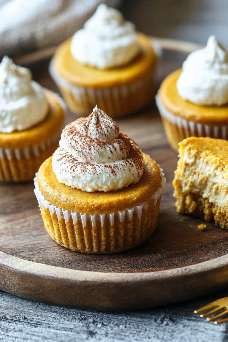mini pumpkin cheesecakes