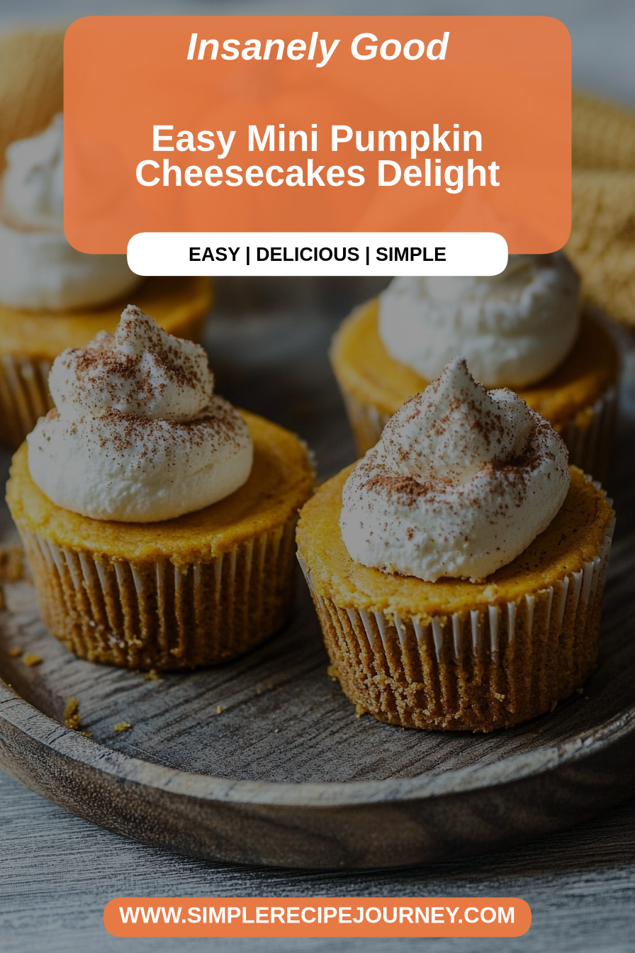 mini pumpkin cheesecakes