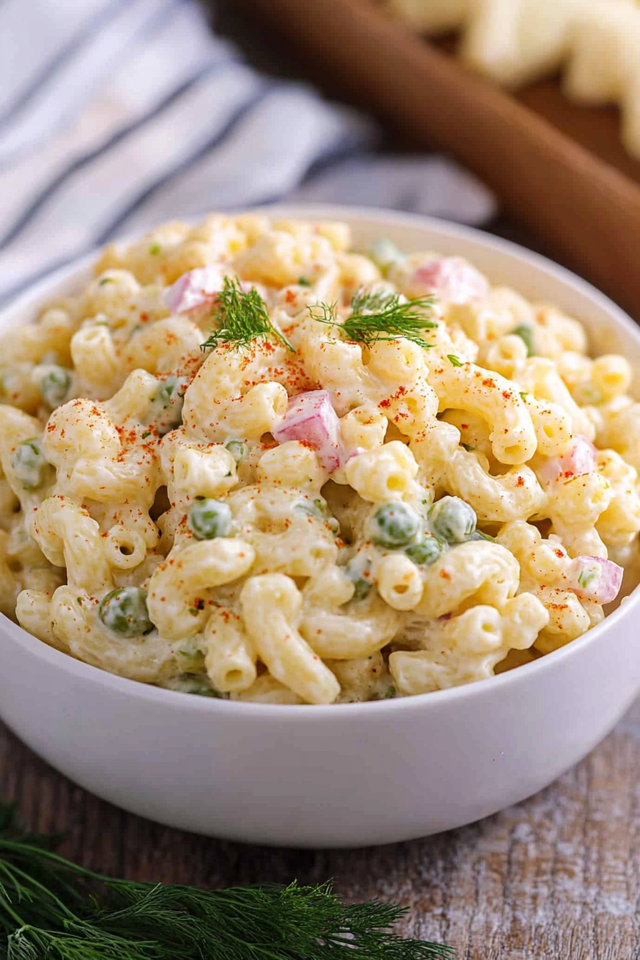 pea macaroni salad