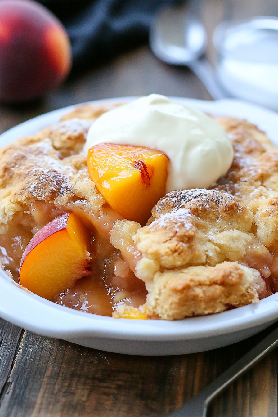peach cobbler