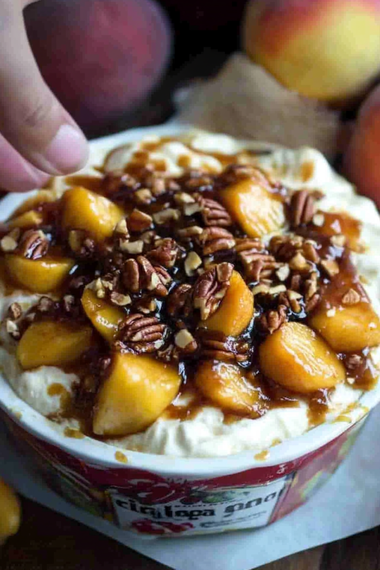 peach pecan dip