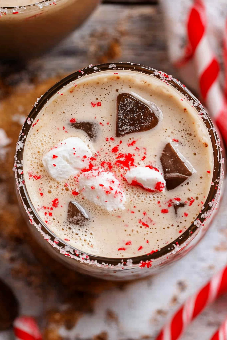 peppermint mocha cocktail