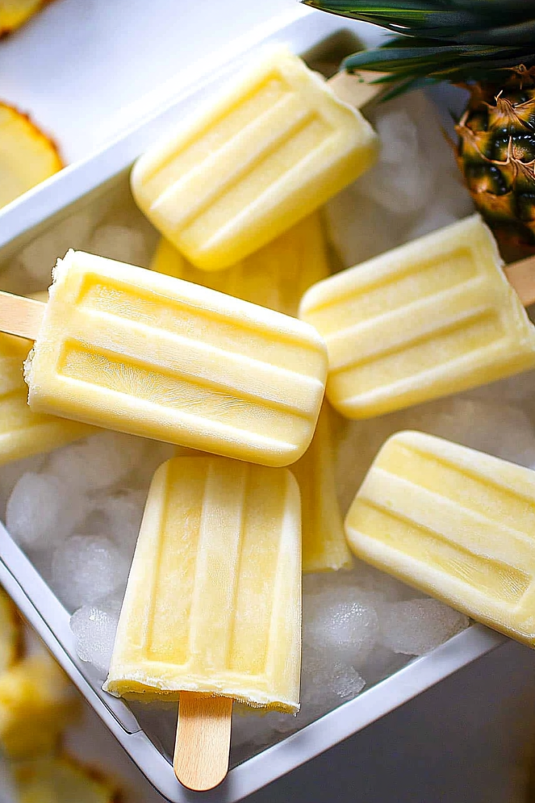 pina colada popsicles