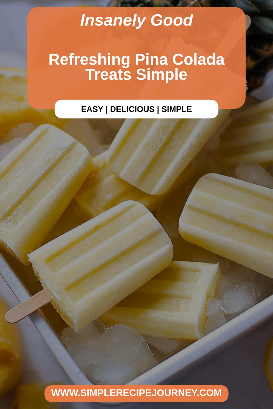 pina colada popsicles