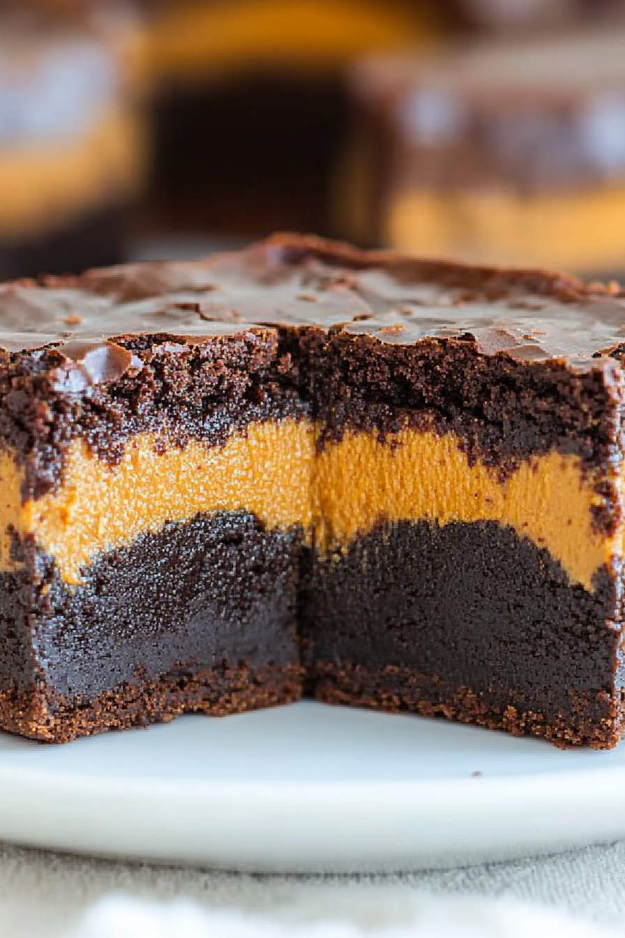 pumpkin cream cheese brownies