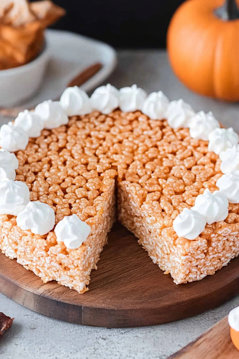 pumpkin rice krispie treats