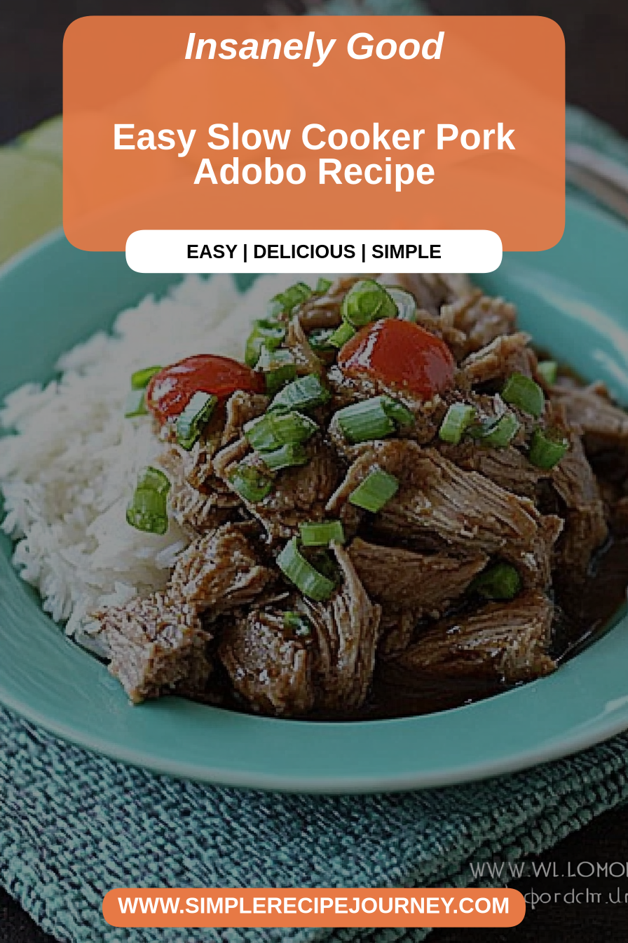 slow cooker pork adobo