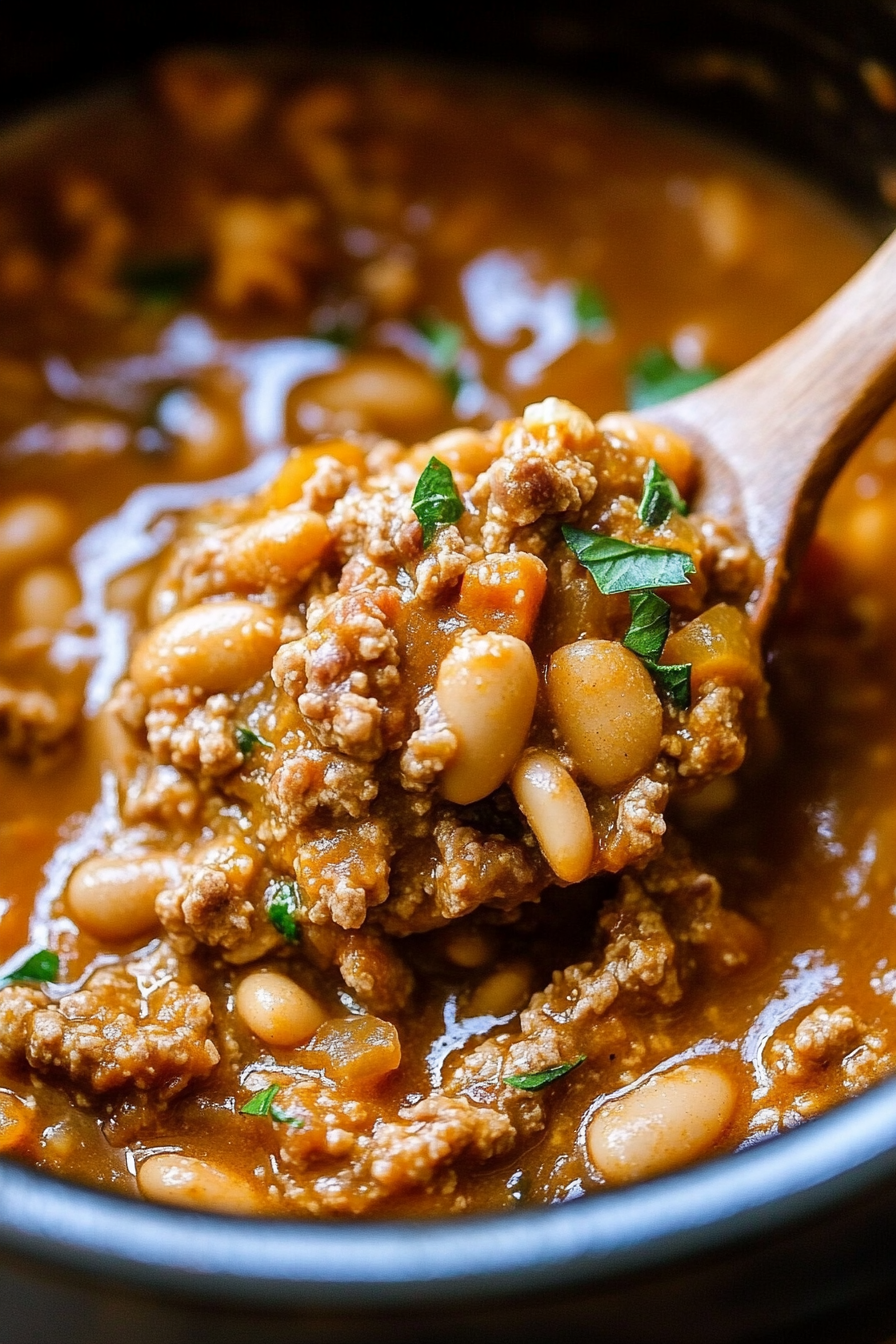 slow cooker white bean pumpkin