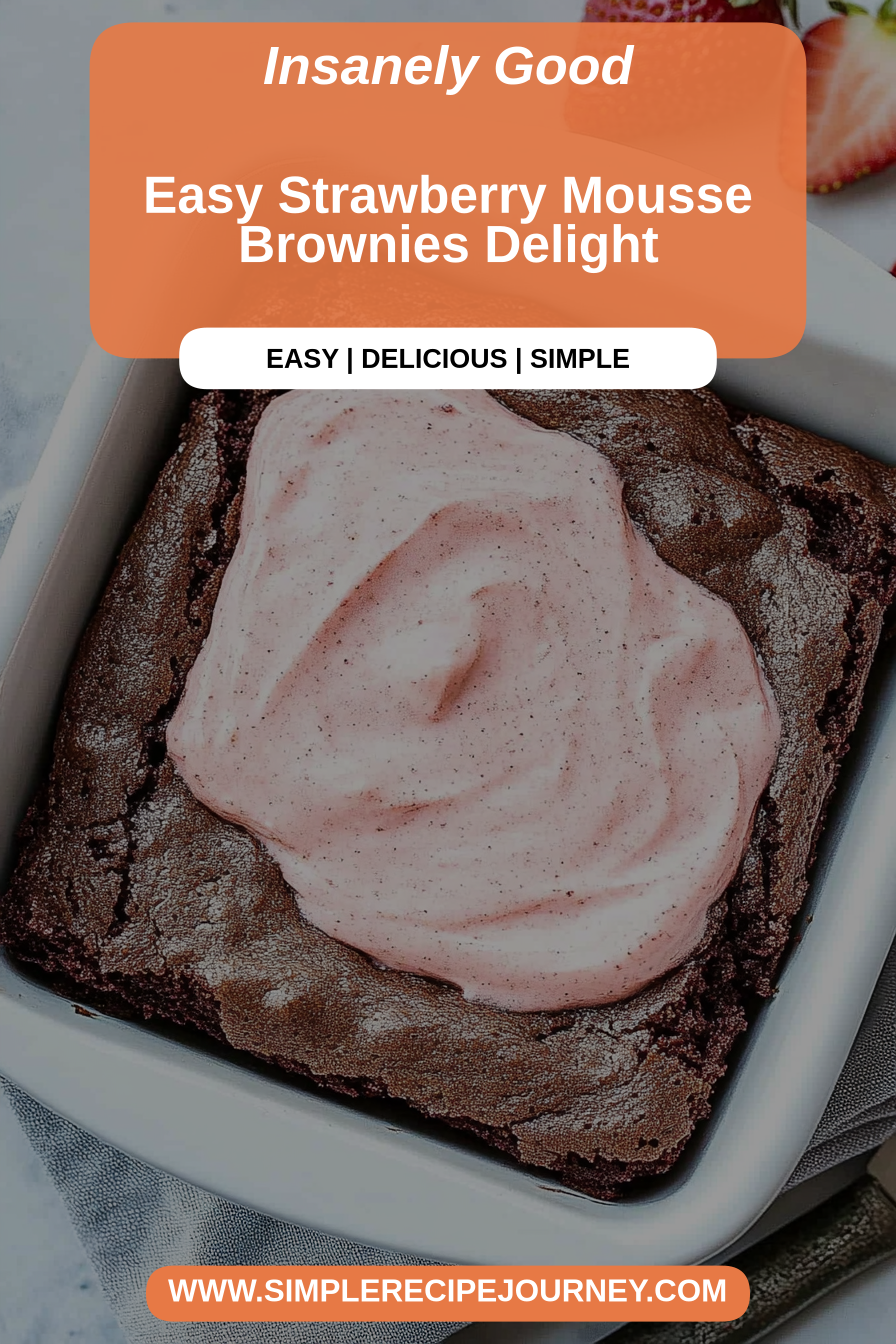 strawberry brownies