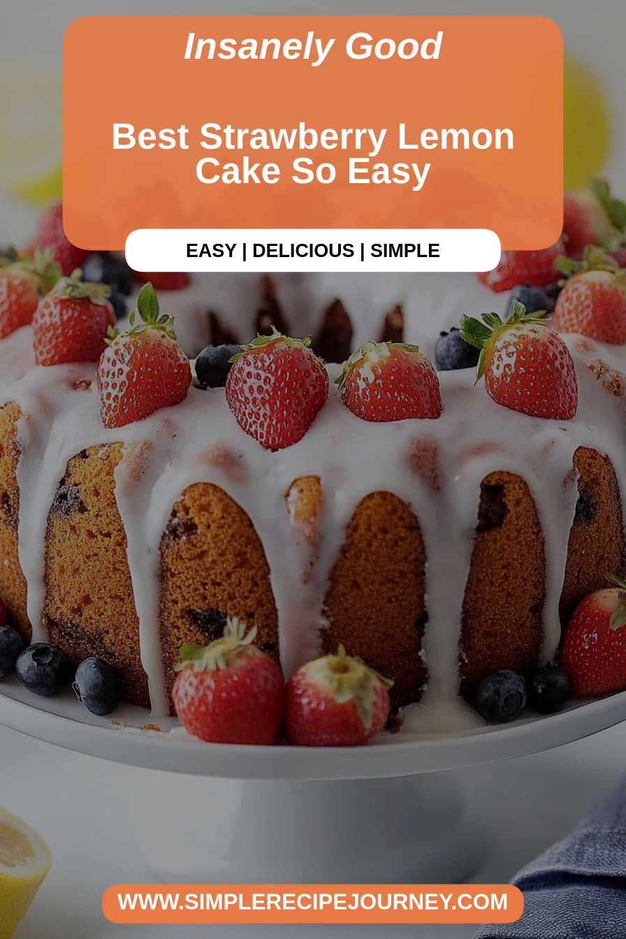 strawberry lemon cake