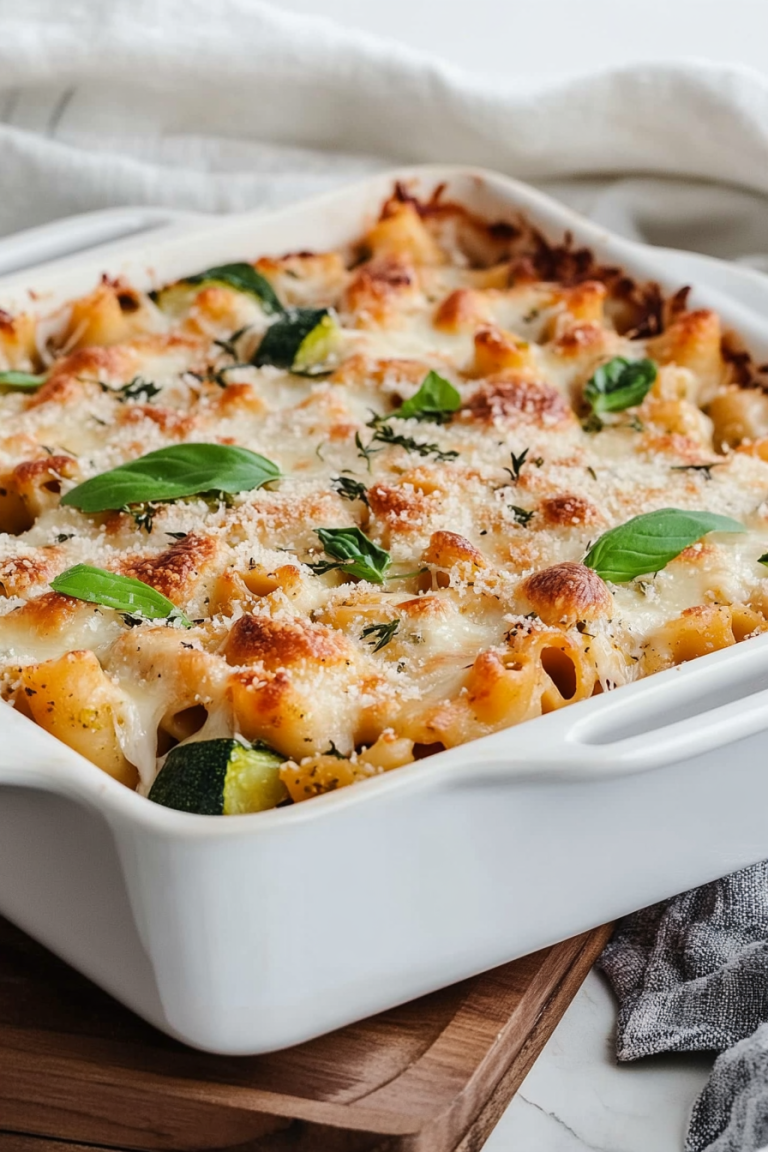 Easy Baked Ziti with Roasted Veggies