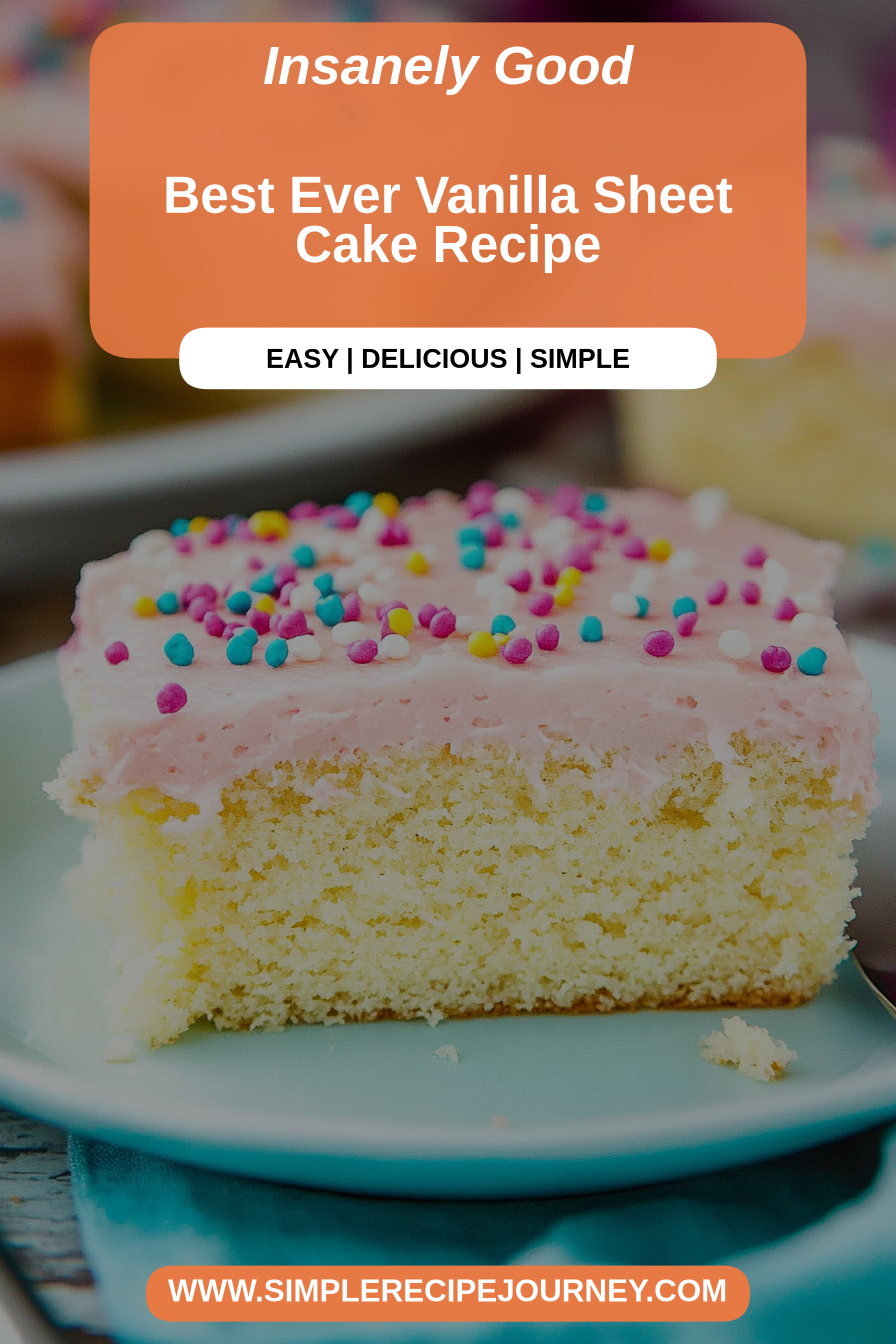 vanilla sheet cake recipe