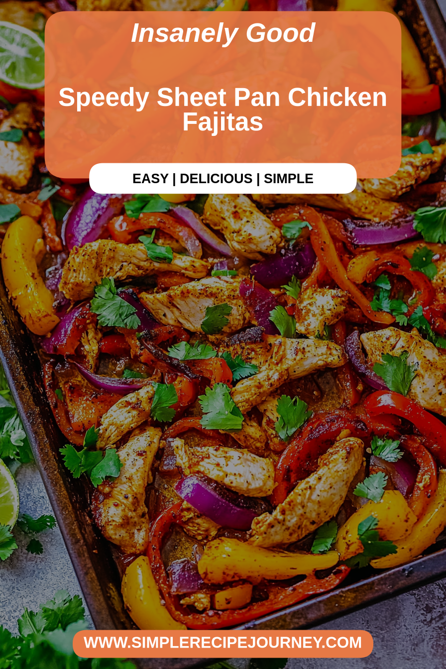 sheet pan chicken fajitas