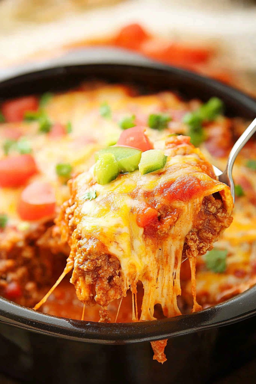 Beef enchilada