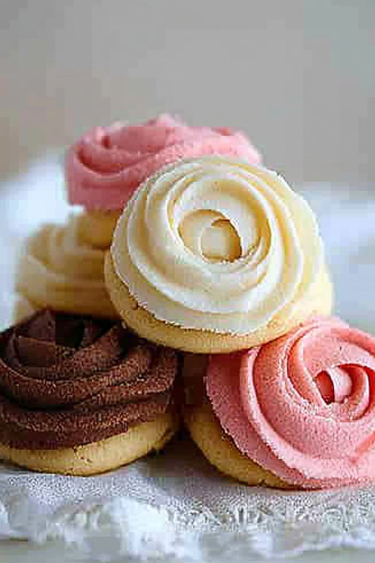 Rose Spritz Cookies