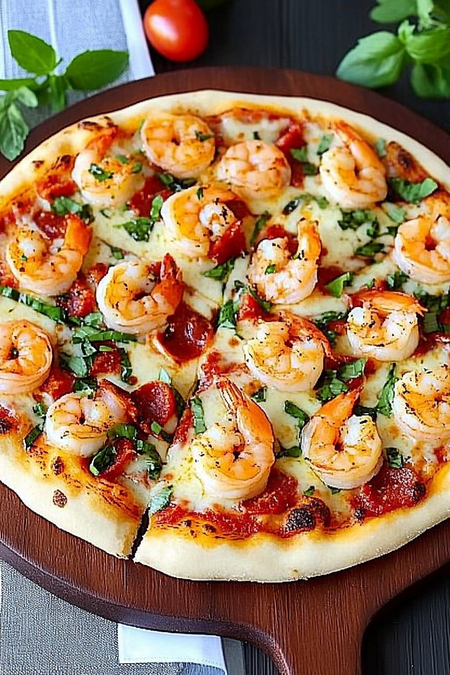 Shrimp Fra Diavolo Pizza