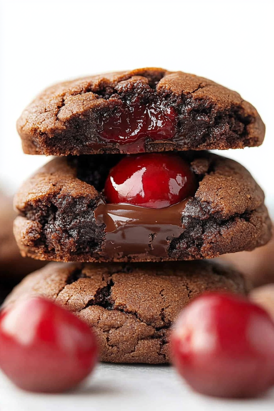 chocolate cherry cookies